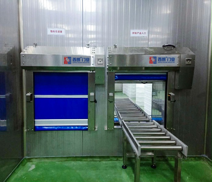 流水线联动快速卷帘门