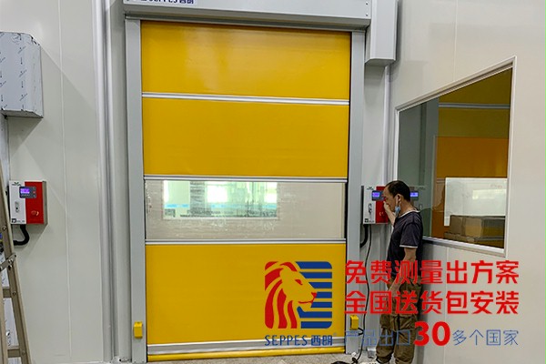 印刷厂流水线生产车间防尘快速门