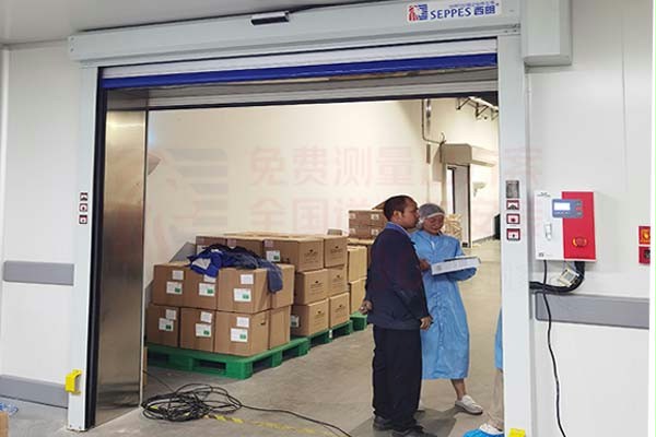 医药常温成品存储仓库自动快速门