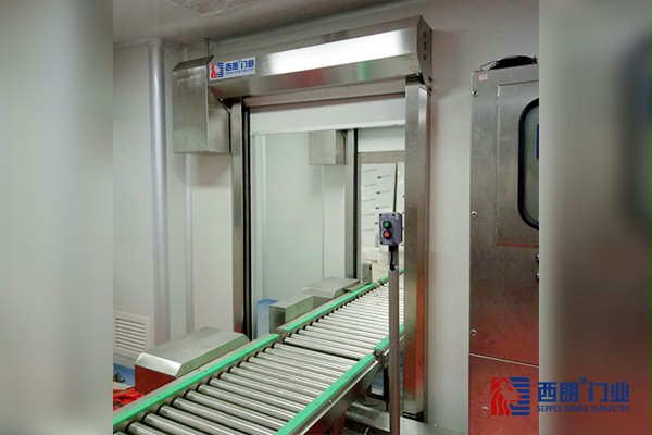 上海立体仓库输送带快速门