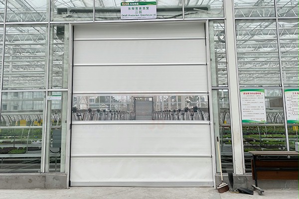 农业园大棚透明采光快速门1 农业园大棚透明采光快速门